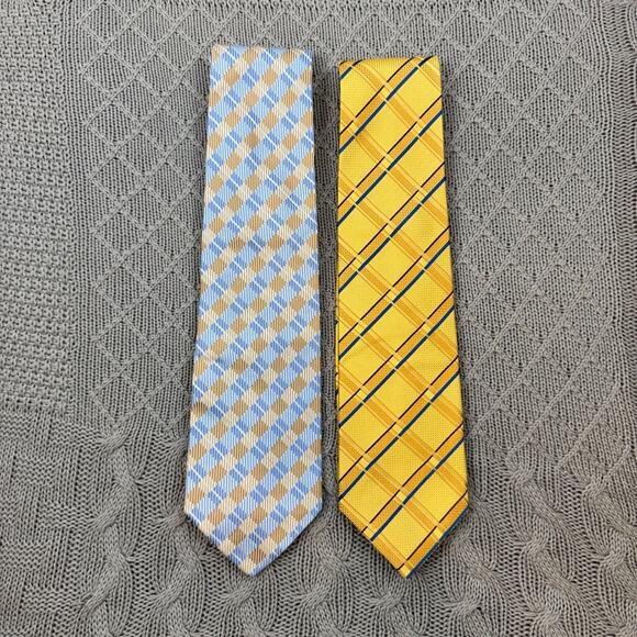 Jos. A. Bank Other - Jos. A. Bank Silk Stylish Yellow and Blue Checkered Ties